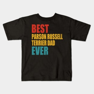 Vintage Best Parson Russell Terrier dad Ever Kids T-Shirt